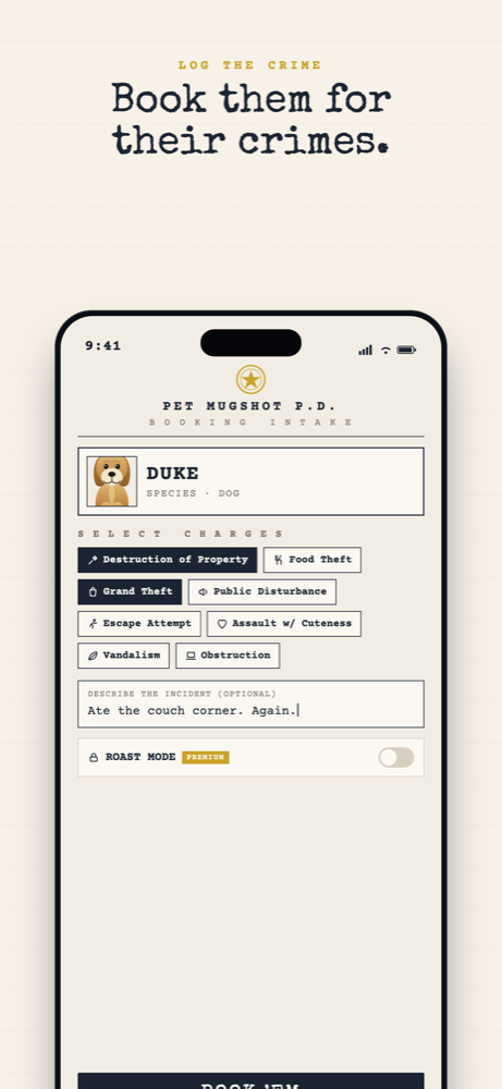 Pet Mugshot P.D. screenshot