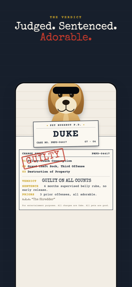 Pet Mugshot P.D. screenshot