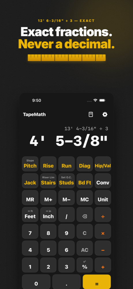 TapeMath screenshot