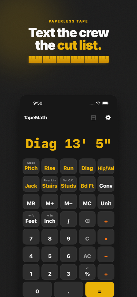 TapeMath screenshot